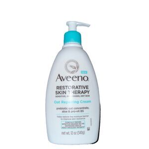 1 Aveeno Restorative Skin Therapy Oat Repairing Cream Body Lotion 12 oz Original